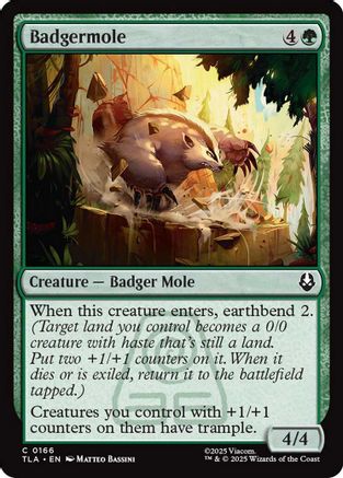 Image of Badgermole (TLA-166) - Avatar: The Last Airbender Foil