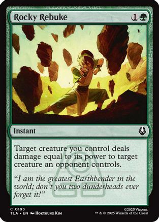 Image of Rocky Rebuke (TLA-193) - Avatar: The Last Airbender
