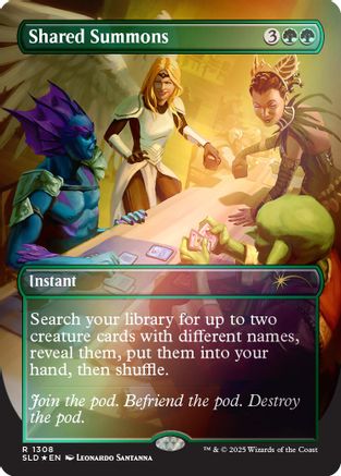 Image of Shared Summons (Rainbow Foil) (SLD-1308) - Secret Lair Drop Series Foil