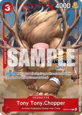 Image of Tony Tony.Chopper (CS 25-26 Celebration Pack) (OP04-010) - One Piece Promotion Cards Foil