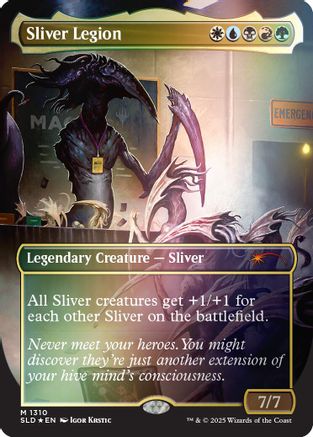 Image of Sliver Legion (1310) (Rainbow Foil) (SLD-1310) - Secret Lair Drop Series Foil