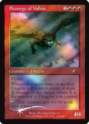 Image of Scourge of Valkas (Retro Frame) (MFP-002) - Secret Lair Drop Series Foil