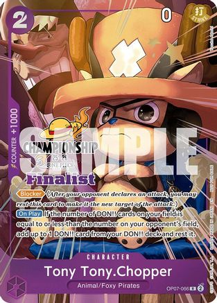 Image of Tony Tony.Chopper (CS 25-26 Finalist Card Set 1) (OP07-066) - One Piece Promotion Cards Foil