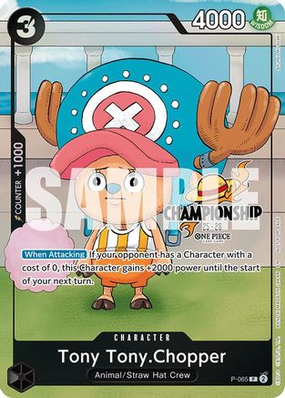 Image of Tony Tony.Chopper (CS 25-26 Event Pack Finalist Ver.) (P-065) - One Piece Promotion Cards Foil