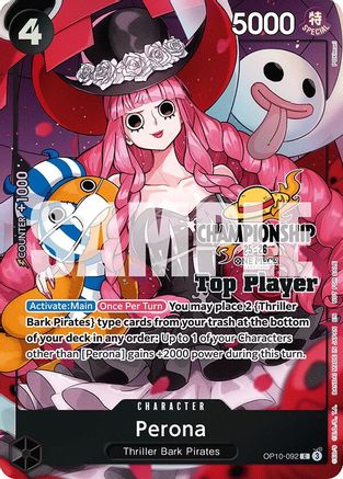 Image of Perona (CS 25-26 Top Player Pack) (OP10-092) - One Piece Promotion Cards Foil