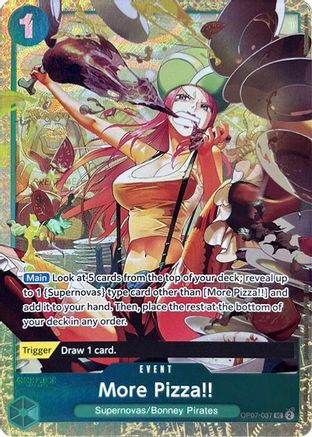 Image of More Pizza!! (Premium Card Collection -Best Selection Vol. 4-) (OP07-037) - One Piece Promotion Cards Foil