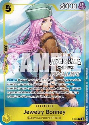 Image of Jewelry Bonney (Online Regional Finalist Card Set 2025 Vol.2) (P-085) - One Piece Promotion Cards Foil