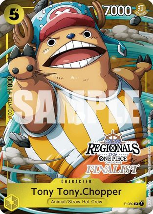 Image of Tony Tony.Chopper (Online Regional Finalist Card Set 2025 Vol.2) (P-089) - One Piece Promotion Cards Foil
