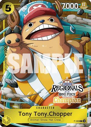 Image of Tony Tony.Chopper (Online Regional Champion Card Set 2025 Vol.2) (P-089) - One Piece Promotion Cards Foil