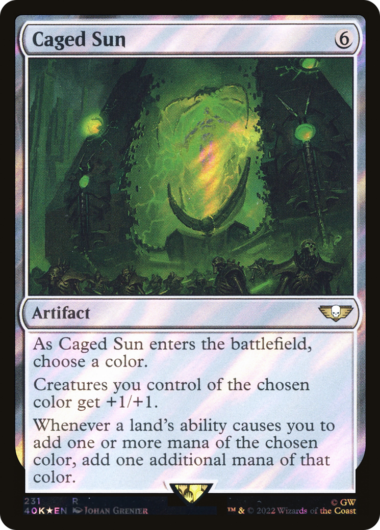 Image of Caged Sun (Surge Foil) (40K-231) - Warhammer 40,000 Commander Foil