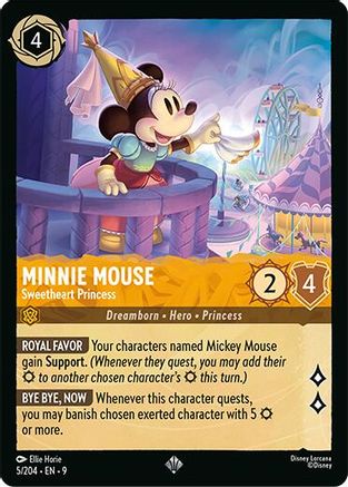 Image of Minnie Mouse - Sweetheart Princess (5/204) - Fabled