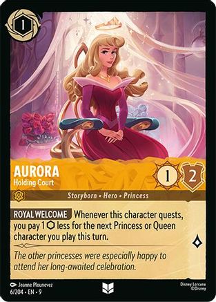 Image of Aurora - Holding Court (6/204) - Fabled Cold Foil