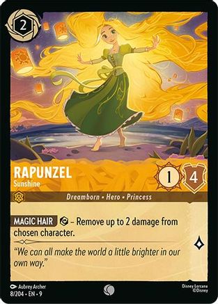 Image of Rapunzel - Sunshine (8/204) - Fabled Cold Foil