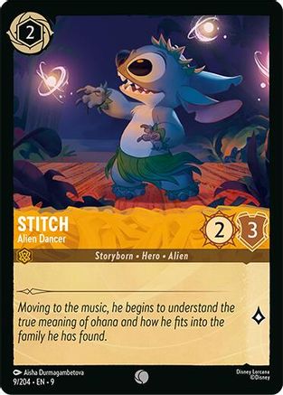 Image of Stitch - Alien Dancer (9/204) - Fabled Cold Foil