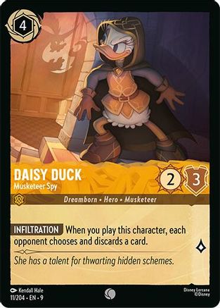 Image of Daisy Duck - Musketeer Spy (11/204) - Fabled Cold Foil