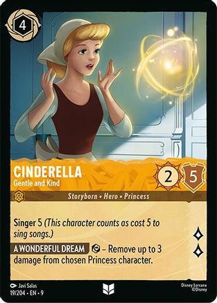 Image of Cinderella - Gentle and Kind (19/204) - Fabled Cold Foil