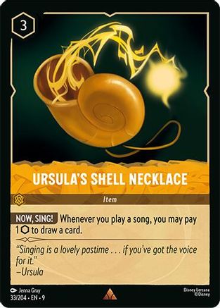 Image of Ursula's Shell Necklace (33/204) - Fabled Cold Foil