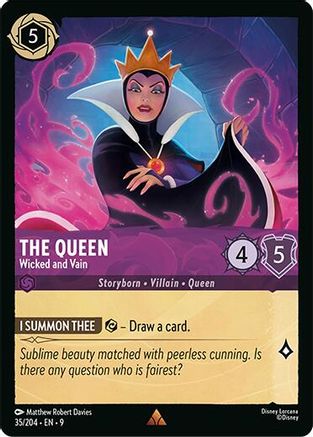 Image of The Queen - Wicked and Vain (35/204) - Fabled Cold Foil