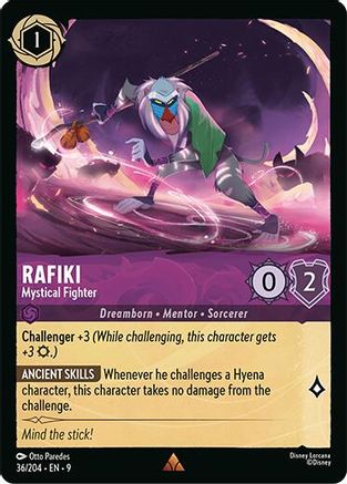 Image of Rafiki - Mystical Fighter (36/204) - Fabled