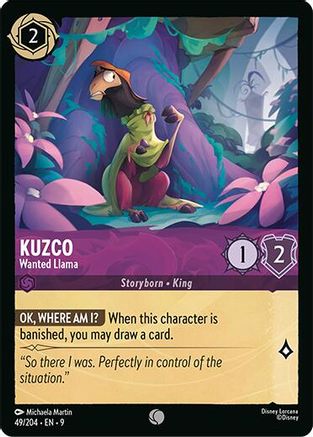 Image of Kuzco - Wanted Llama (49/204) - Fabled
