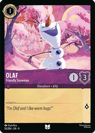 Image of Olaf - Friendly Snowman (55/204) - Fabled