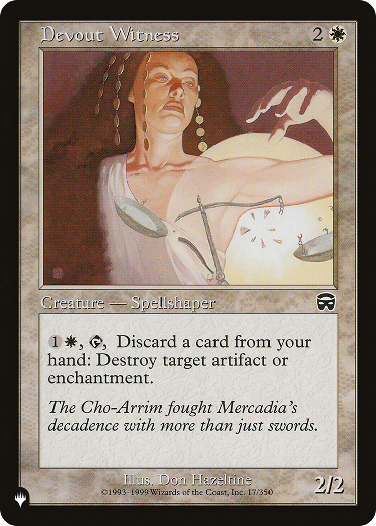 Image of Devout Witness (LIST-MMQ-17) - The List