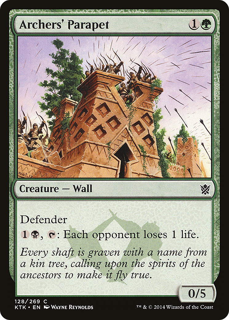 Image of Archers' Parapet (KTK-128) - Khans of Tarkir Foil