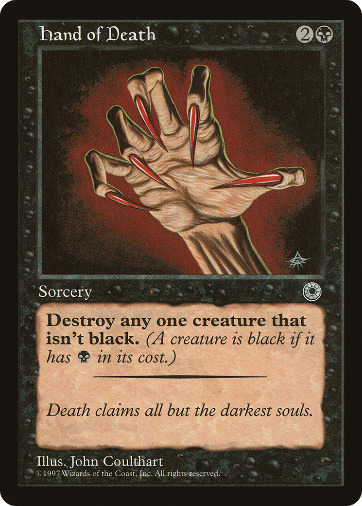 Image of Hand of Death (Reminder Text) (POR-) - Portal