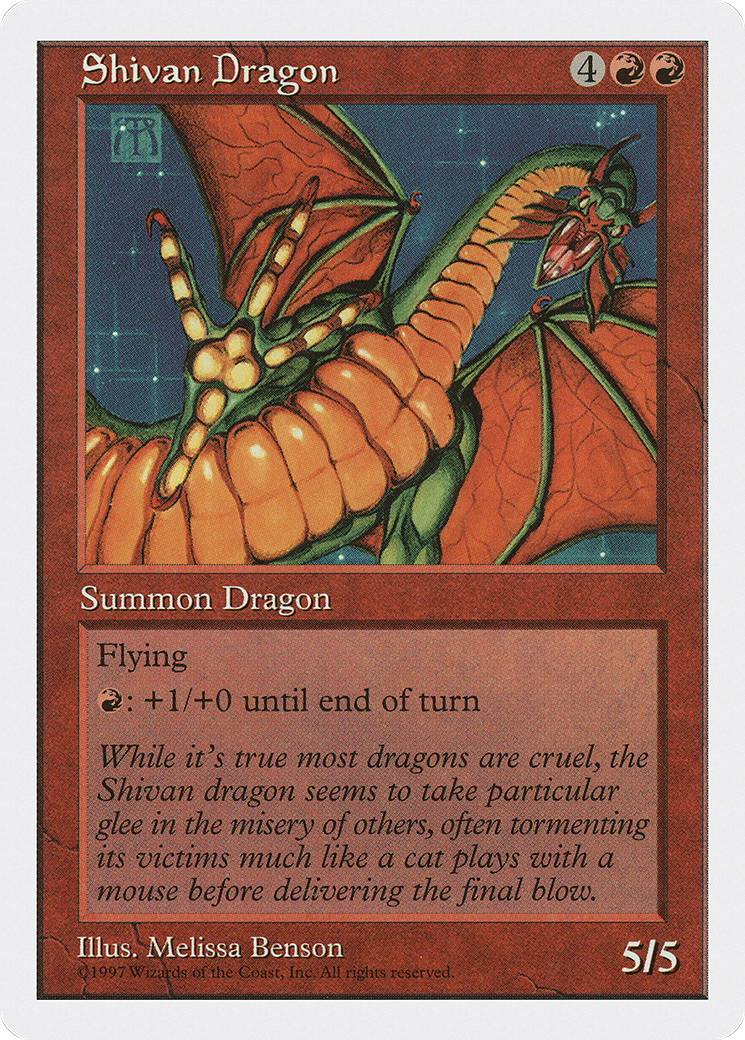 Image of Shivan Dragon (5ED-267) - Fifth Edition