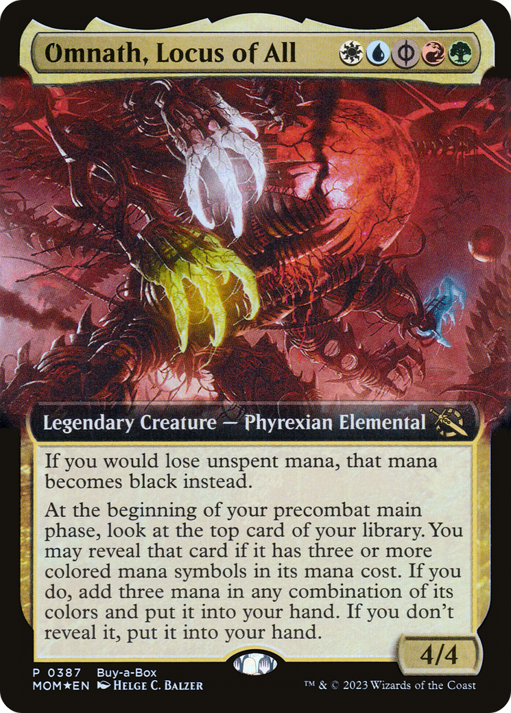 Image of Omnath, Locus of All (BABP-387) - March of the Machine: (Extended Art) Foil