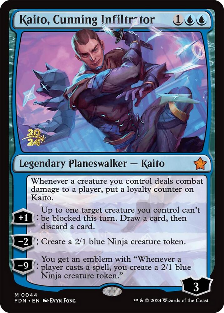 Image of Kaito, Cunning Infiltrator (PRE-044) - Foundations Promos Foil