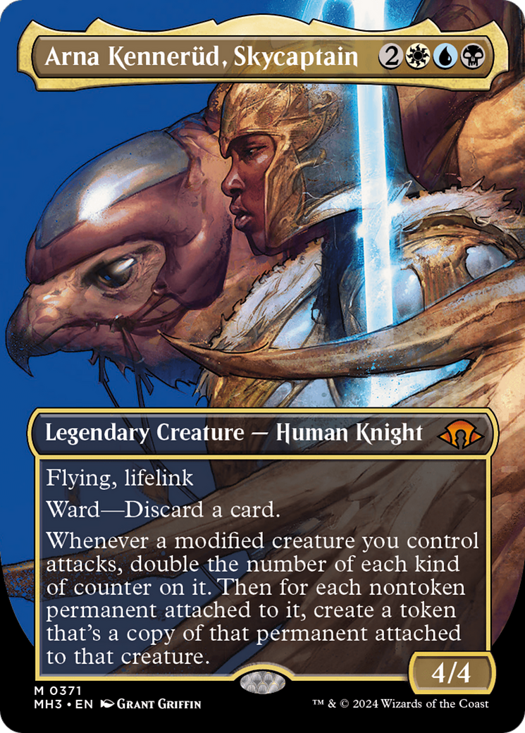 Image of Arna Kennerud, Skycaptain (Borderless) (MH3-371) - Modern Horizons 3 (Borderless) Foil