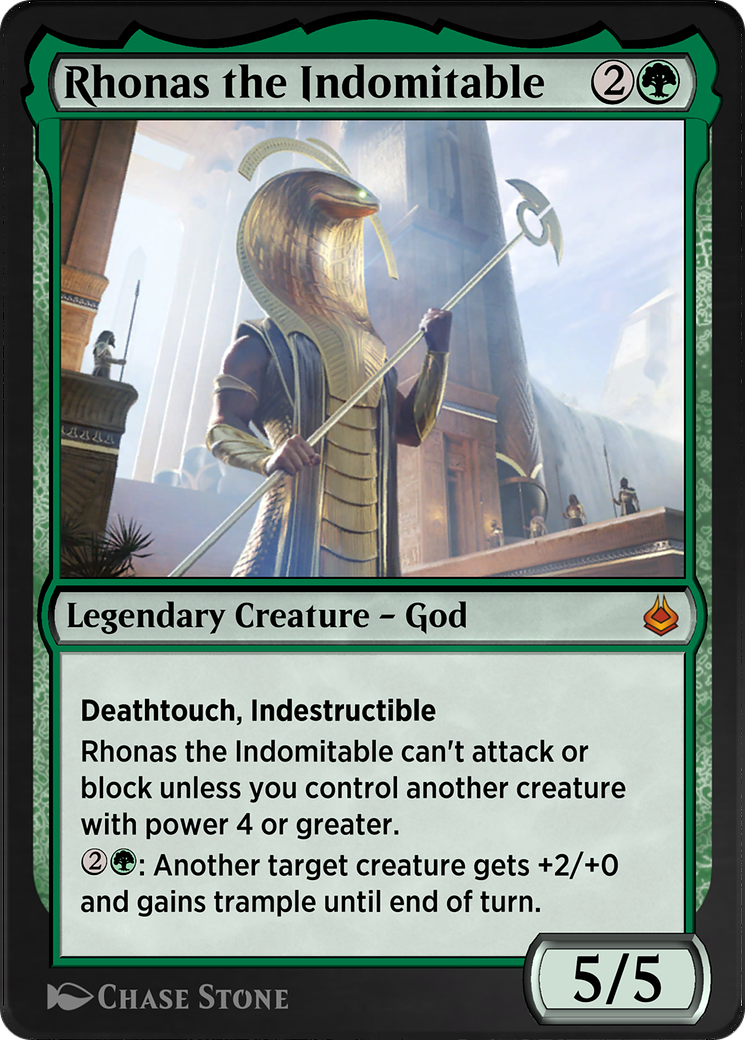 Image of Rhonas the Indomitable (AKR-213) - Amonkhet Remastered