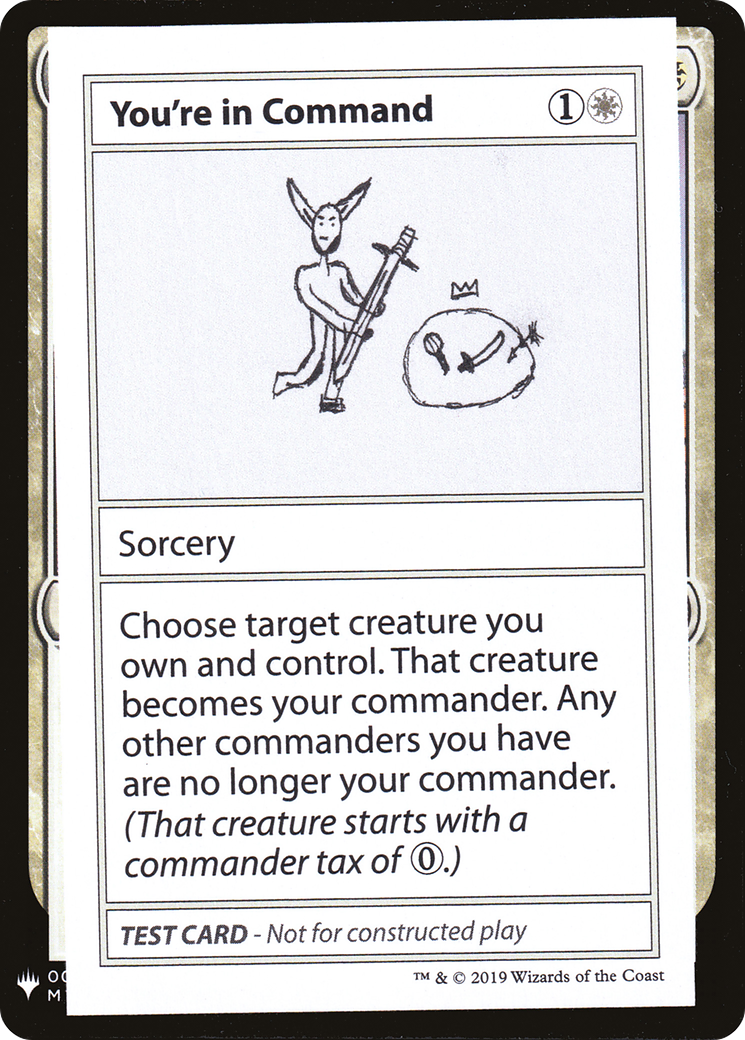 Image of You're In Command (CMB1-015) - Mystery Booster Playtest Cards 2019