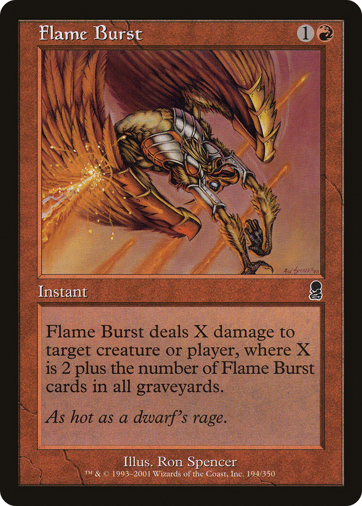 Image of Flame Burst (ODY-194) - Odyssey Foil