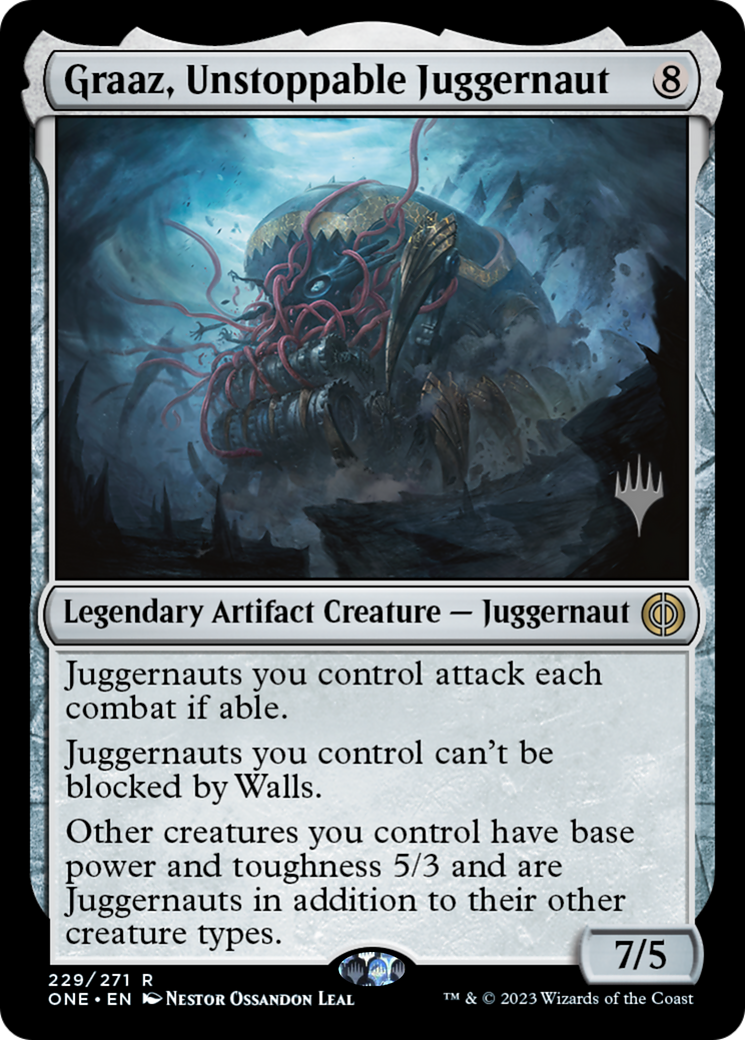 Image of Graaz, Unstoppable Juggernaut (PPONE-229) - Phyrexia: All Will Be One Promos
