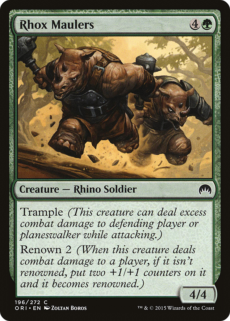 Image of Rhox Maulers (ORI-196) - Magic Origins