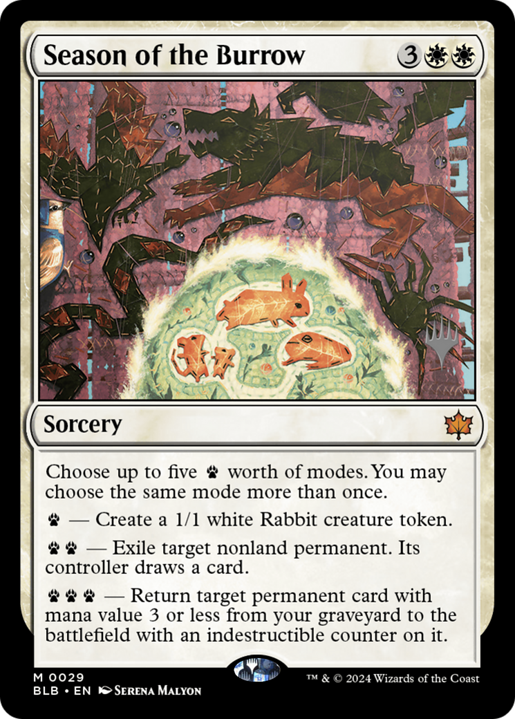 Image of Season of the Burrow (PPBLB-029) - Bloomburrow Promos