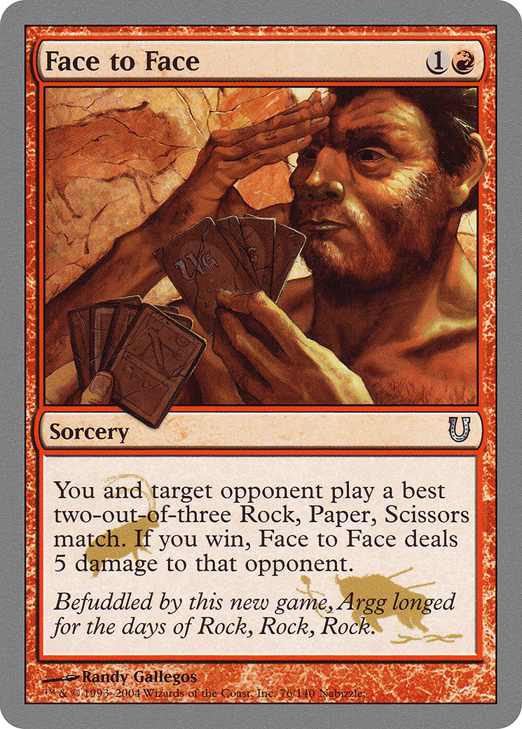 Image of Face to Face (UNH-076) - Unhinged Foil