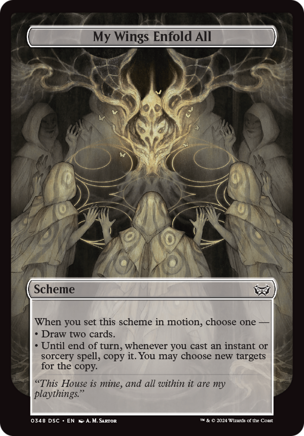 Image of My Wings Enfold All (Full Art) (A:DSC-348) - Duskmourn: House of Horror Commander