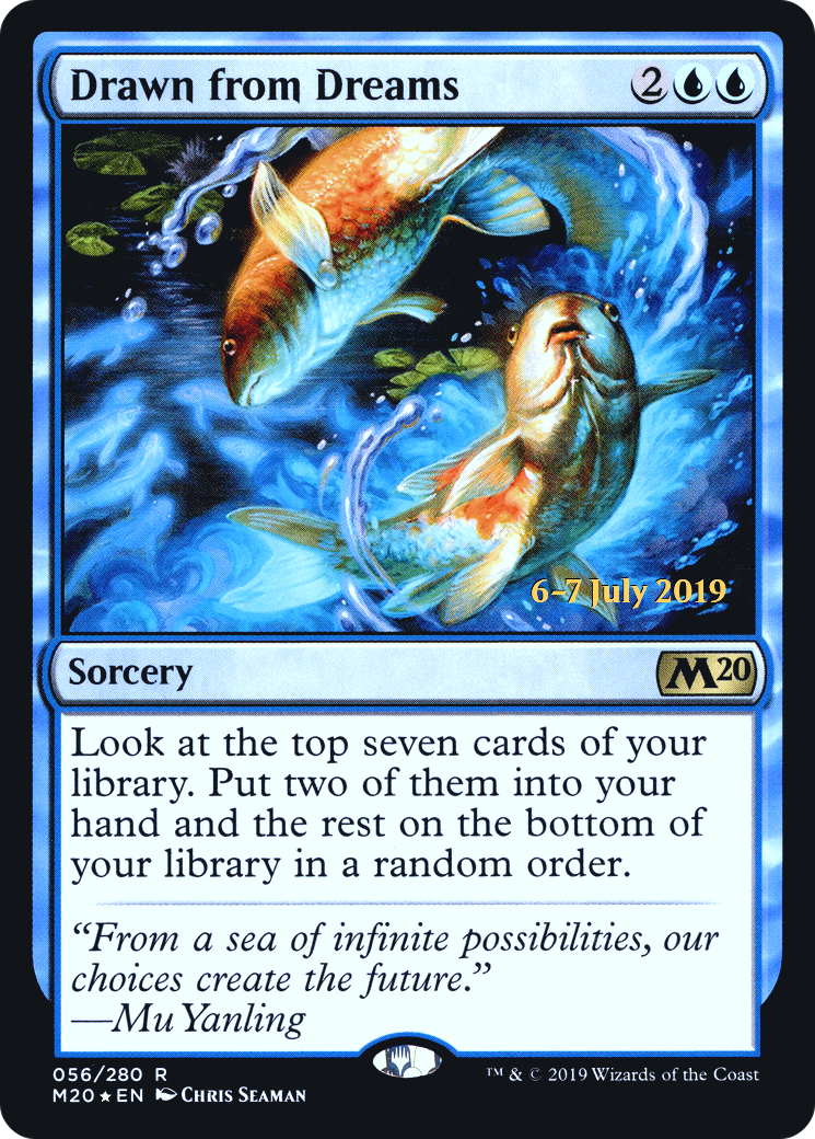 Image of Drawn from Dreams (PRE-56S) - Core Set 2020 Promos Foil