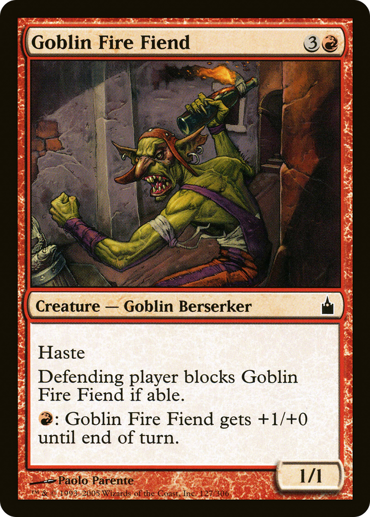 Image of Goblin Fire Fiend (RAV-127) - Ravnica: City of Guilds