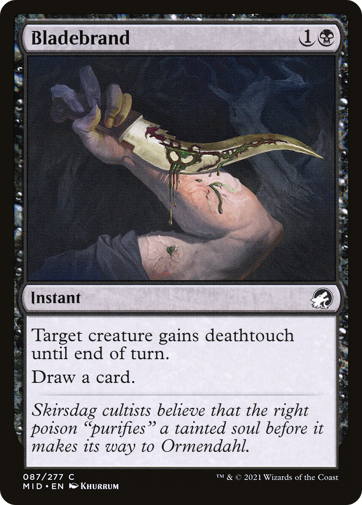 Image of Bladebrand (MID-087) - Innistrad: Midnight Hunt Foil