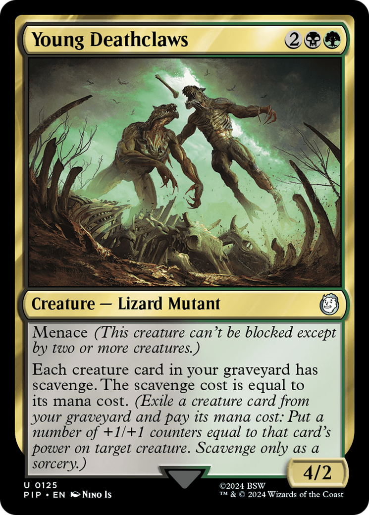 Image of Young Deathclaws (PIP-125) - Fallout Foil