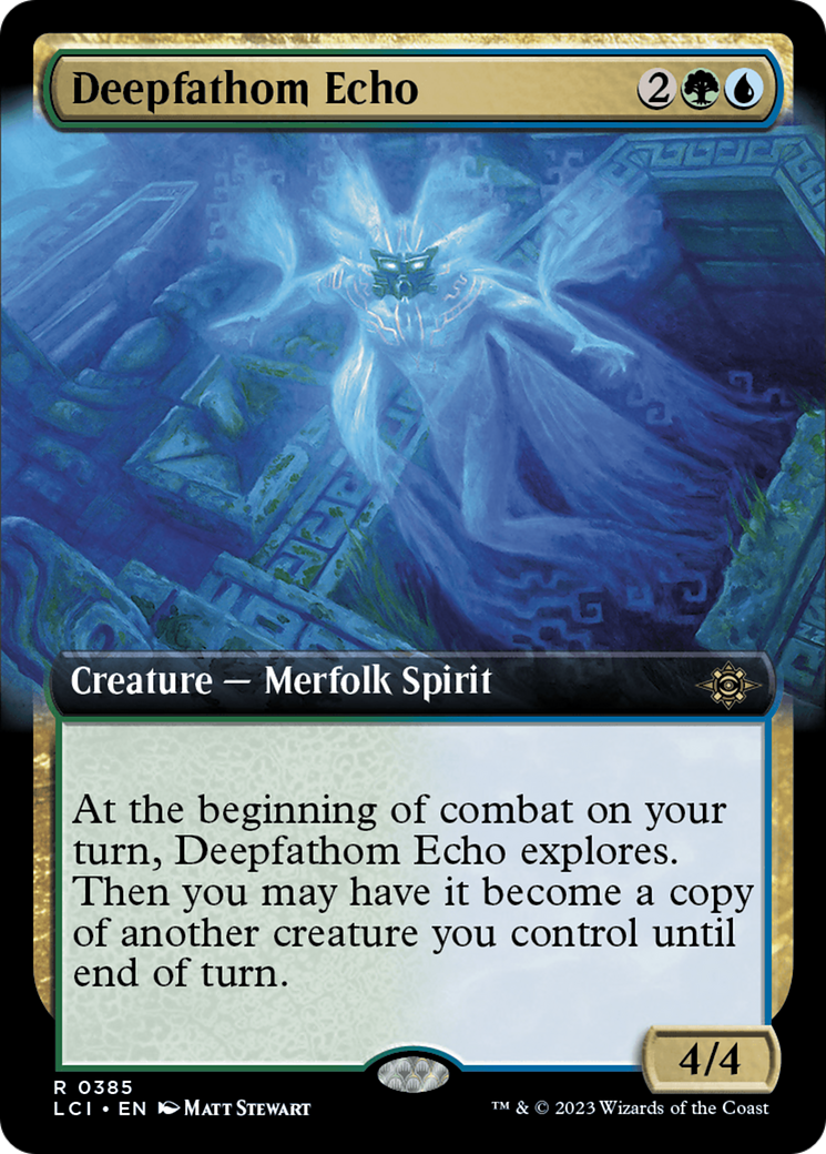 Image of Deepfathom Echo (Extended Art) (LCI-385) - The Lost Caverns of Ixalan: (Extended Art) Foil