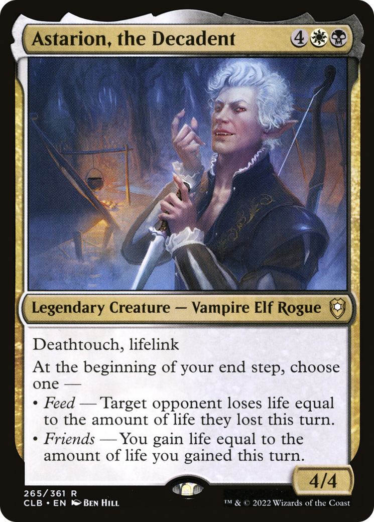 Image of Astarion, the Decadent (CLB-265) - Commander Legends: Battle for Baldur's Gate Foil