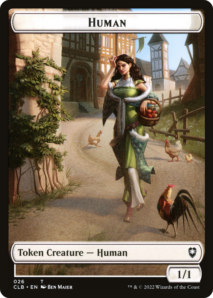 Image of Human (TCLB-026) - Battle for Baldur's Gate Tokens