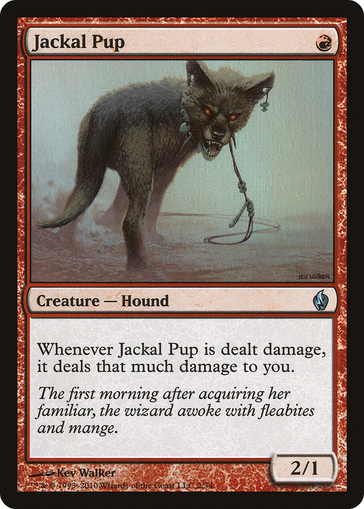 Image of Jackal Pup (PD2-002) - Premium Deck Series: Fire and Lightning Foil