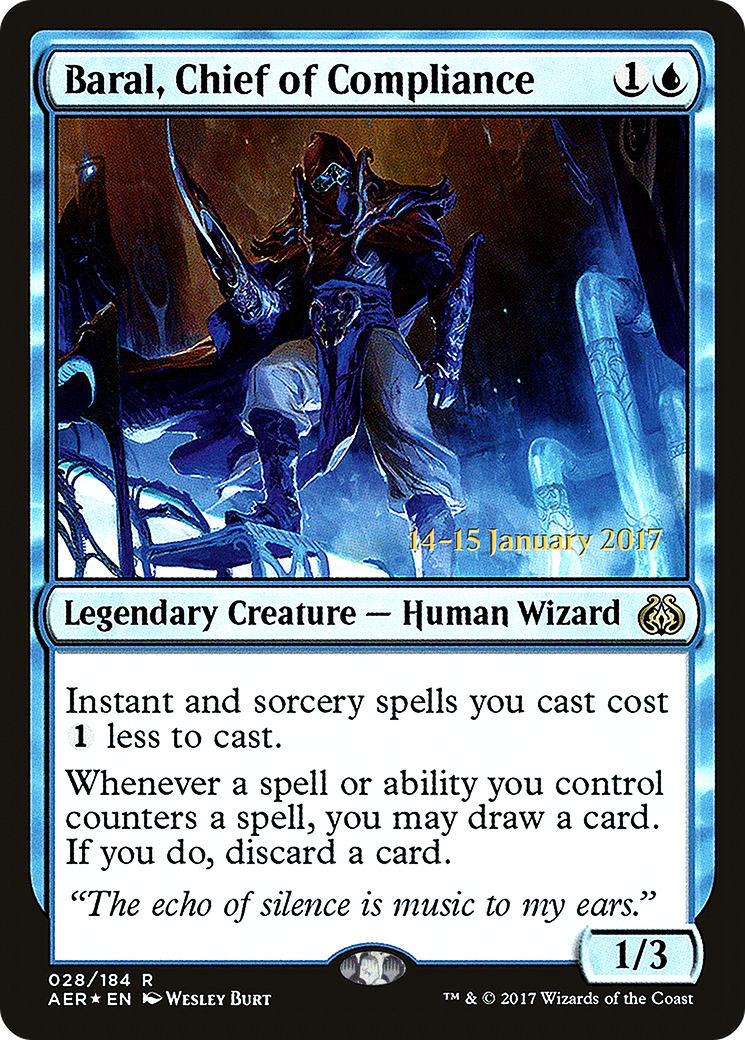 Image of Baral, Chief of Compliance (PRE-28S) - Aether Revolt Promos Foil