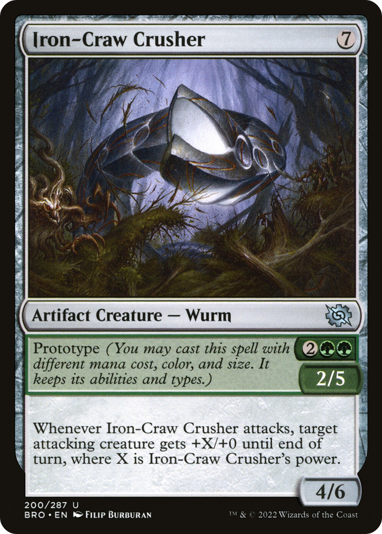 Image of Iron-Craw Crusher (BRO-200) - The Brothers' War Foil